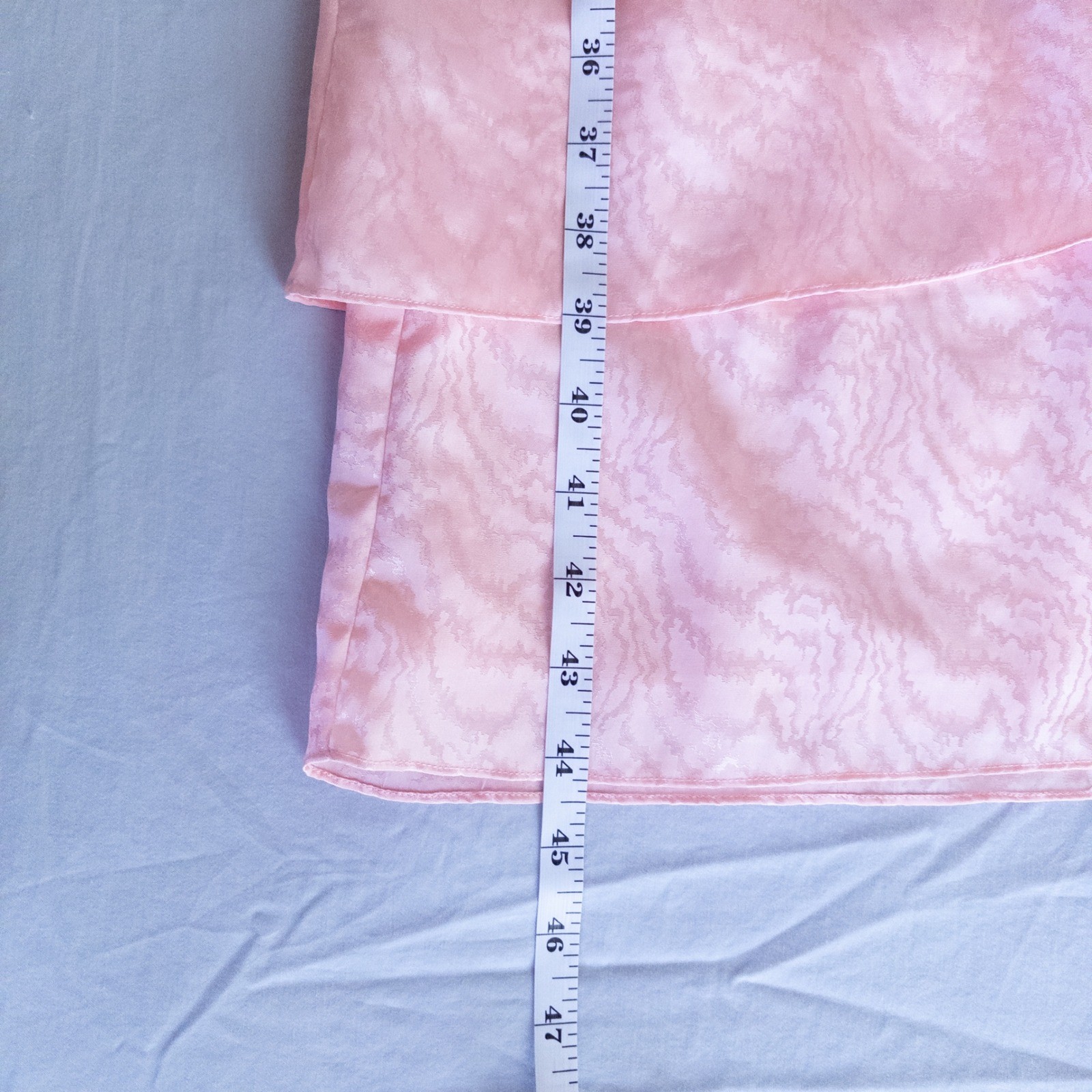 Lizzy & Johnny Dress Women 8 Pink Vintage Tiered Puff Sleeve Midi Dress