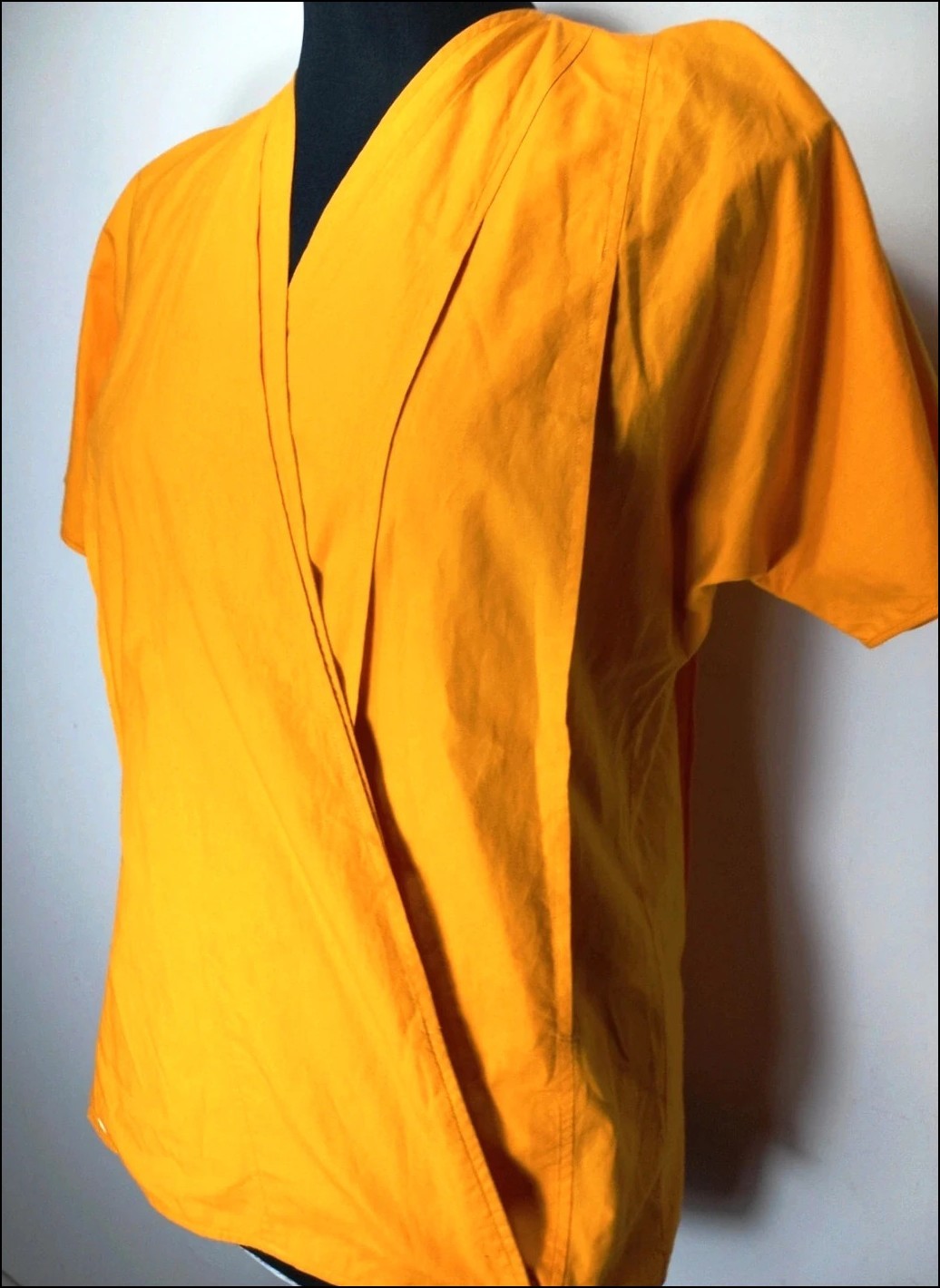 Rare Gianni Versace Vintage Wrap Kimono Shirt Japanese Inspired Made in Italy