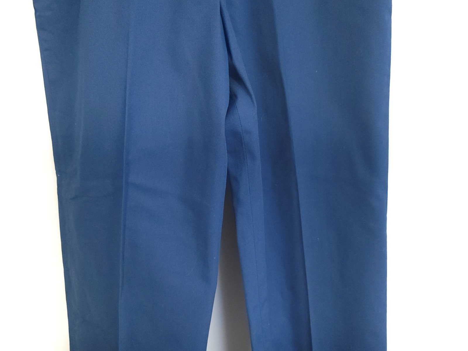 Vtg Sears Classic Pants Women’s 14 Navy Blue The Fashion Place Distressed USA