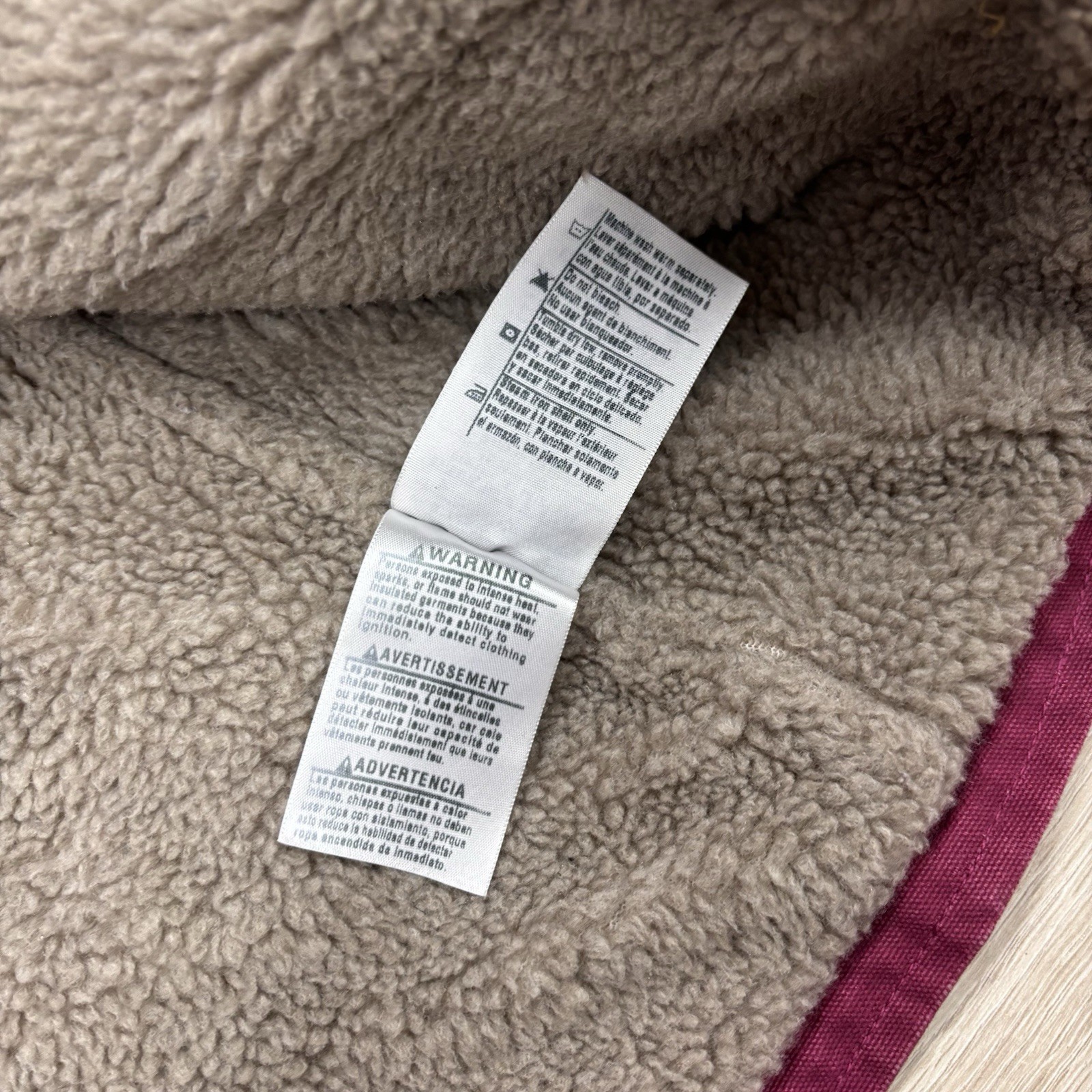 Pink/Purp VTG Y2K Carhartt Women’s Berkeley Hooded Sherpa Jacket, Size XXL (20)
