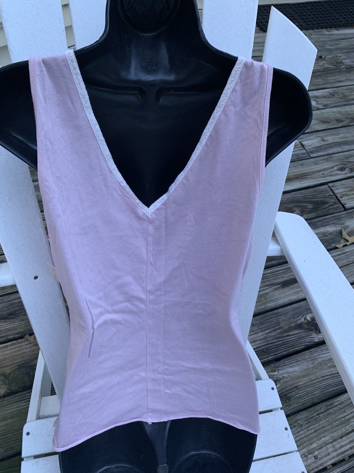Vtg Intuitions Womens Sleeveless Top Size M Cotton Lace Fairy Coquette Y2K NWT