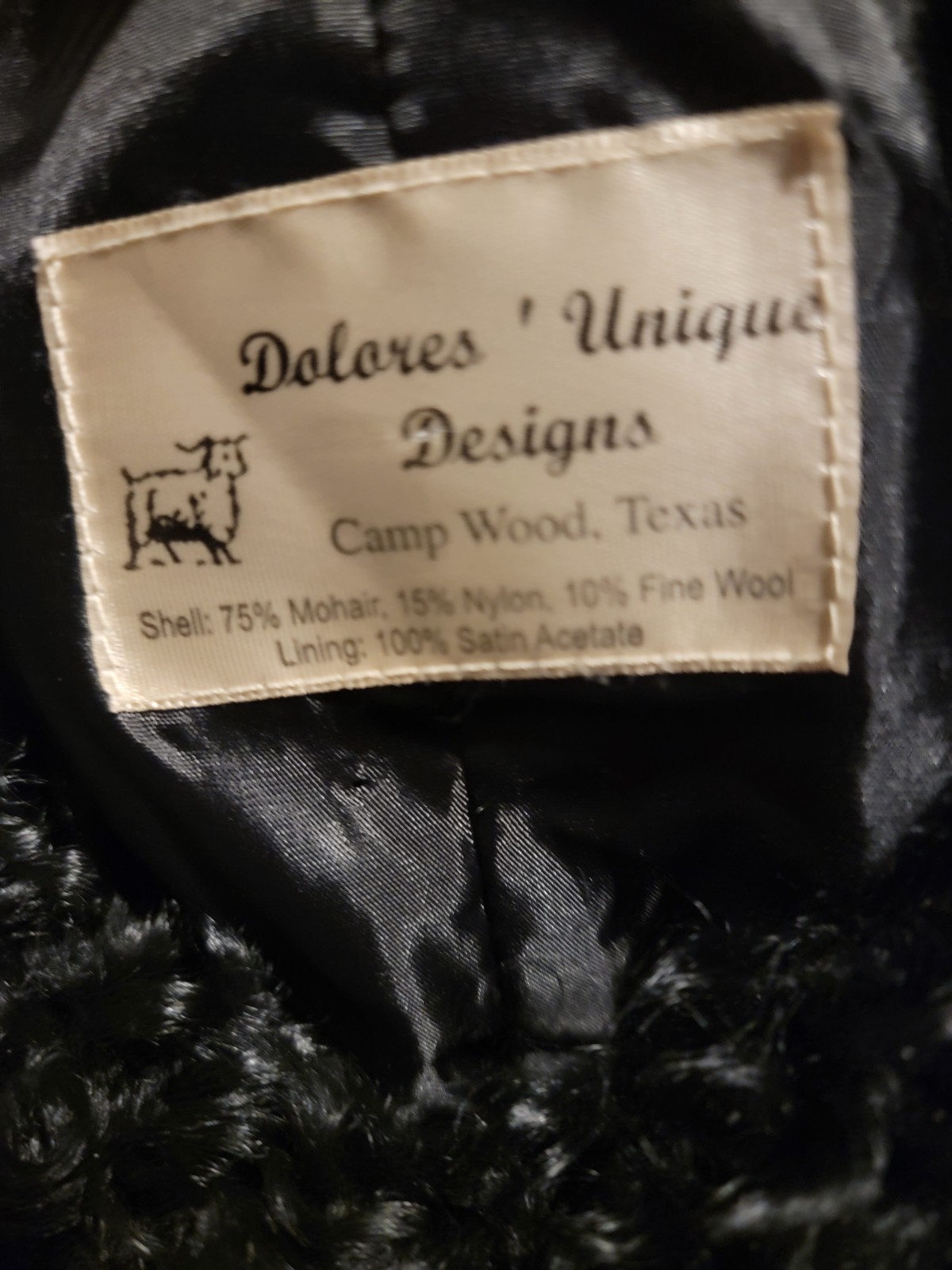 Dolores’ Unique Designs Mohair Jacket Blazer Made in Texas Mohair Clothing
