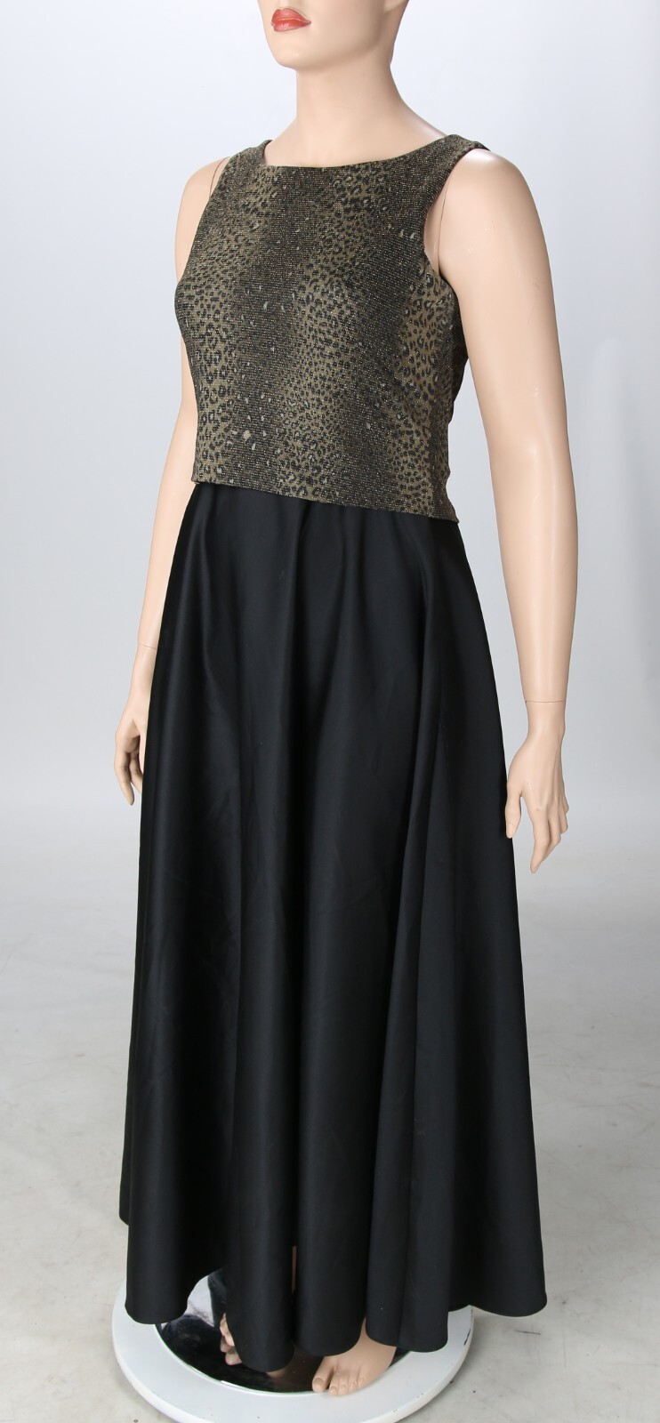 Arianna by Rachel Kaye Vintage 90s Y2K Cheetah Print Formal Party Dress sz 14