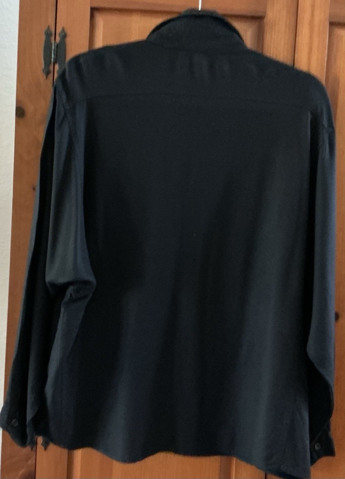 VTG,EXPRESS,Ladies SZLDOLMAN Long Sleeve,Button Down,Collard,black,pocket