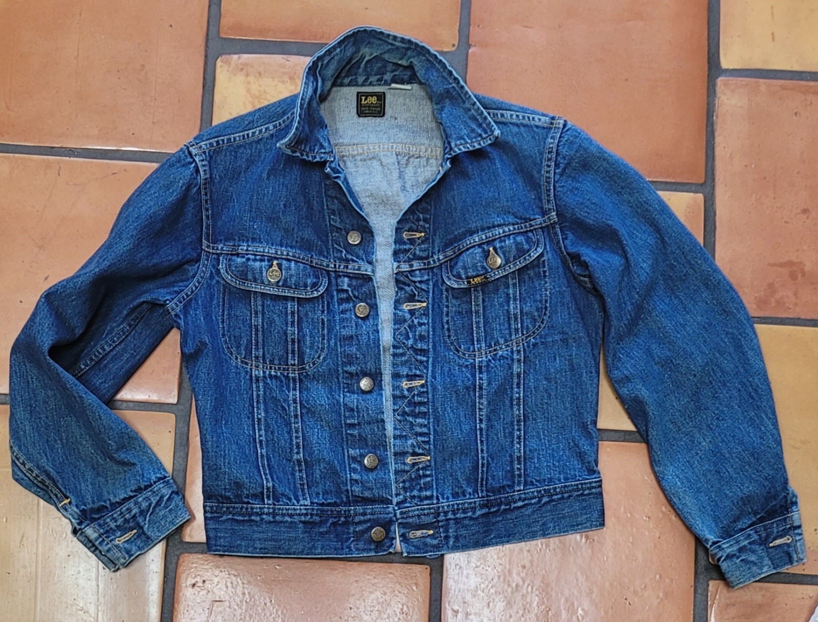 Vintage 1970s Lee 101-J Riders Denim Jacket – Made in USA – Medium