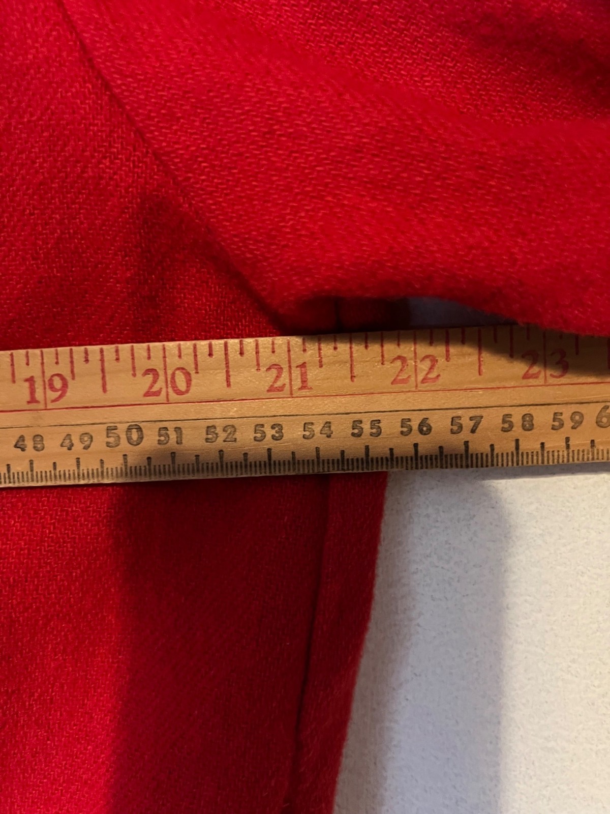 Red Vintage Women’s Jacket Medium You Babes by Fritzi Wool Blend Pleaded Shoulde
