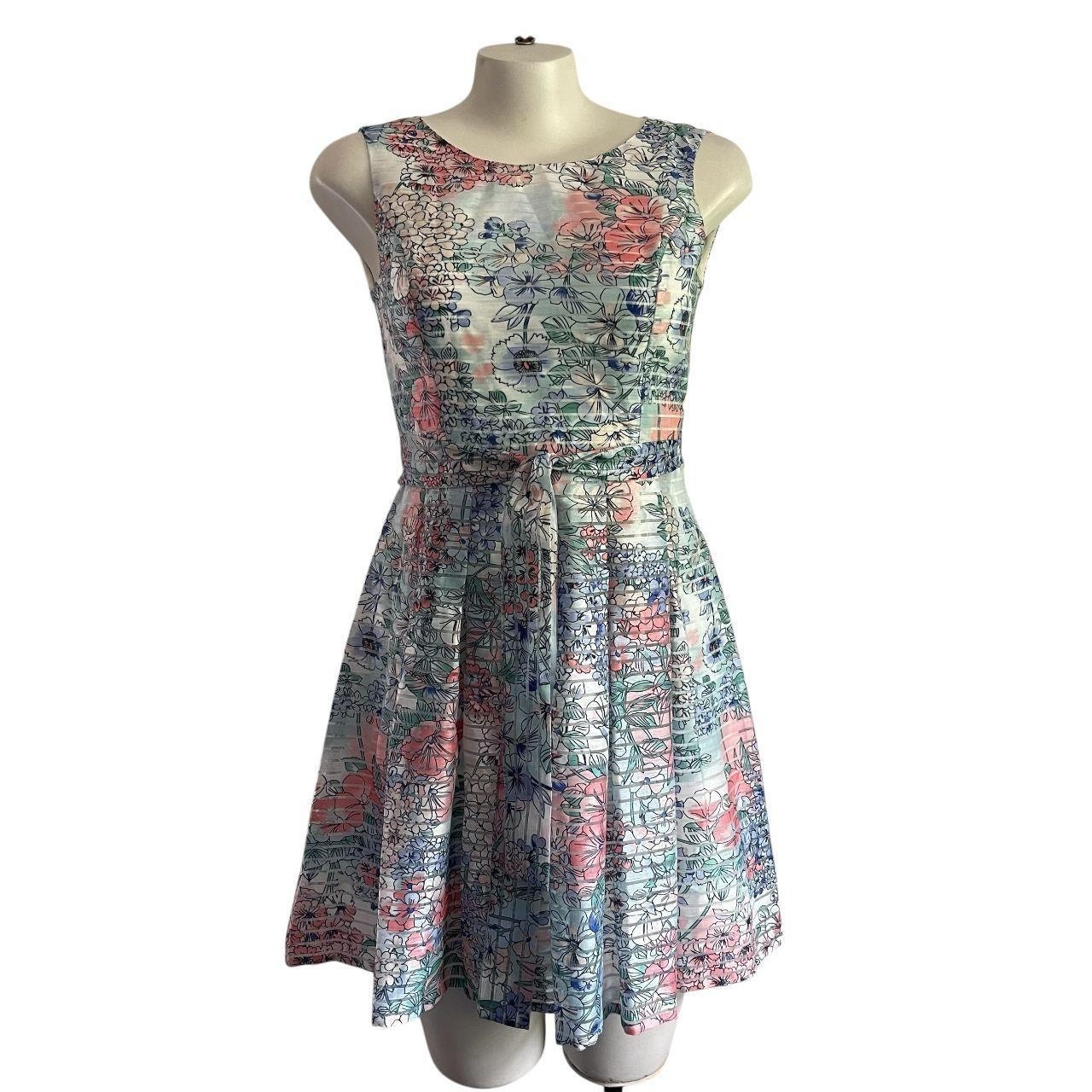 Tommy Hilfiger Floral Pleated Dress: 90s, Y2K