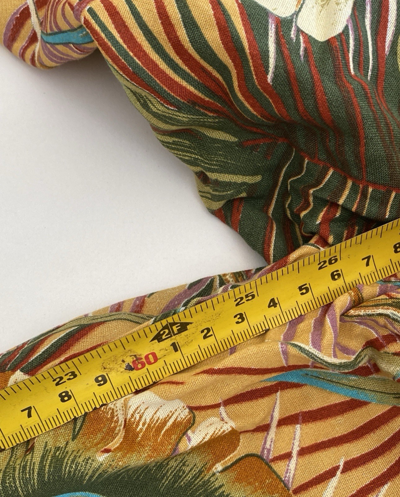 Vintage Strapless Tropical Jumper Pants Hawaiian Romper Cotton
