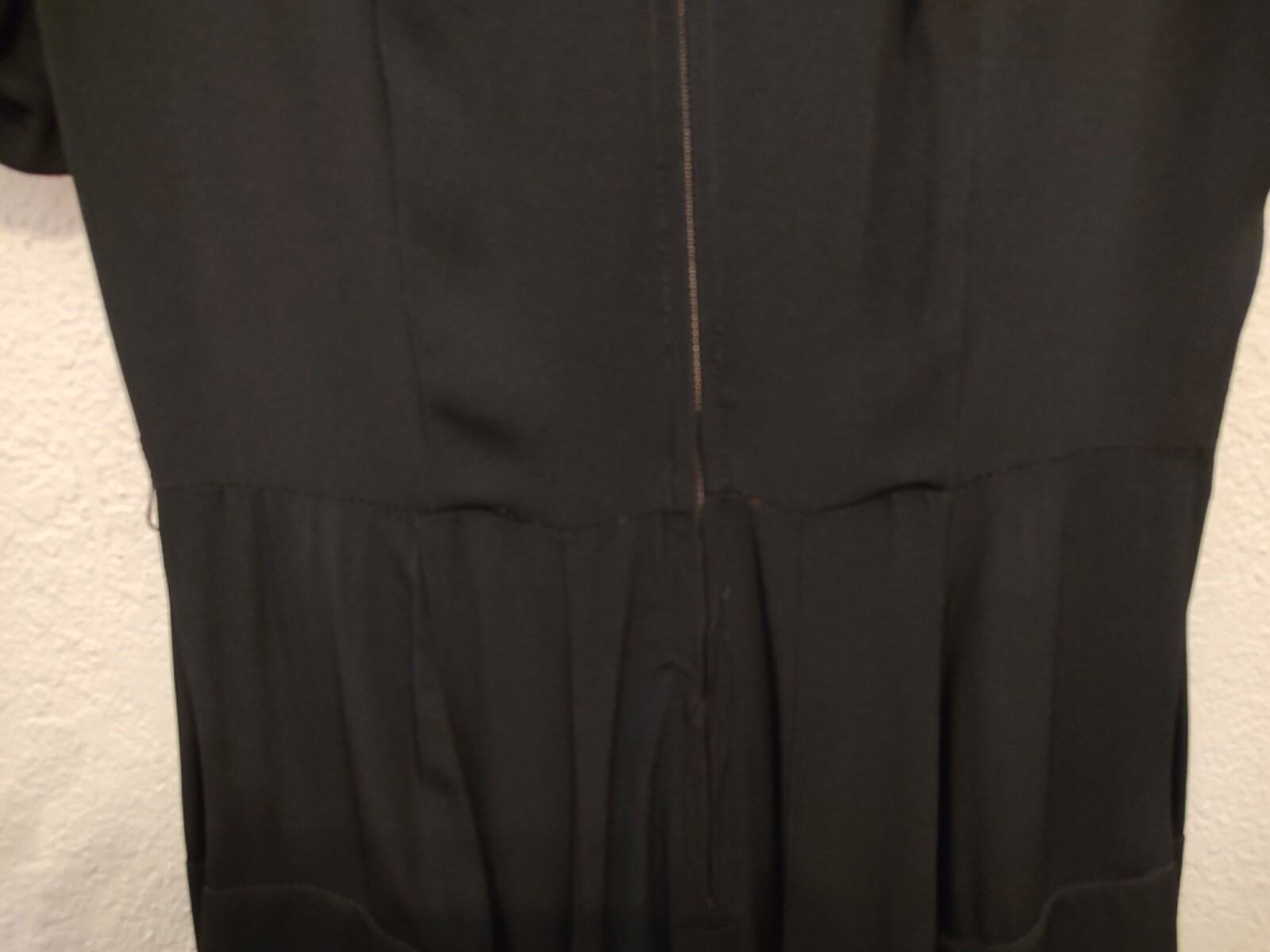 Leslie Fay flirty and fun 1950’s Black Rayon Cocktail dress