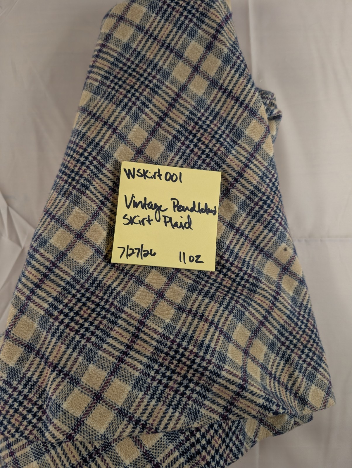 VTG 60s Pendleton 100% Wool Maxi Skirt Sz 11-12 READ Description