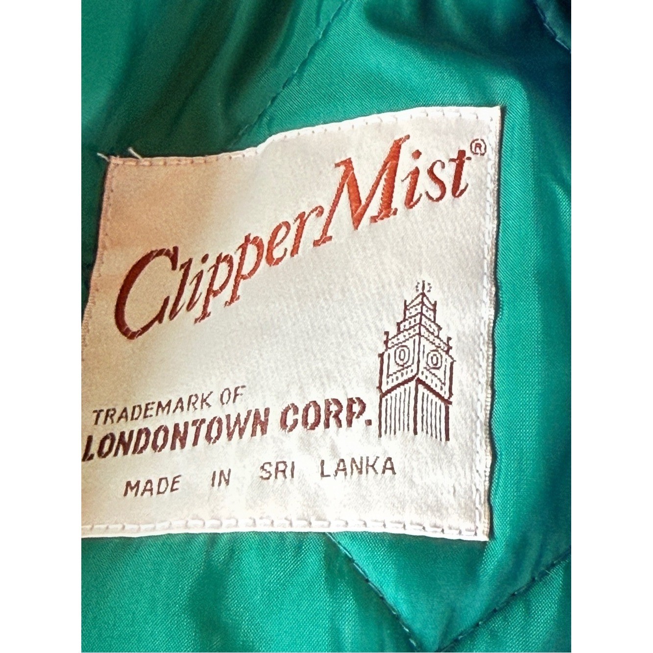 Vintage ClipperMist Londontown Corp. Quilted Jacket Cobalt Blue L
