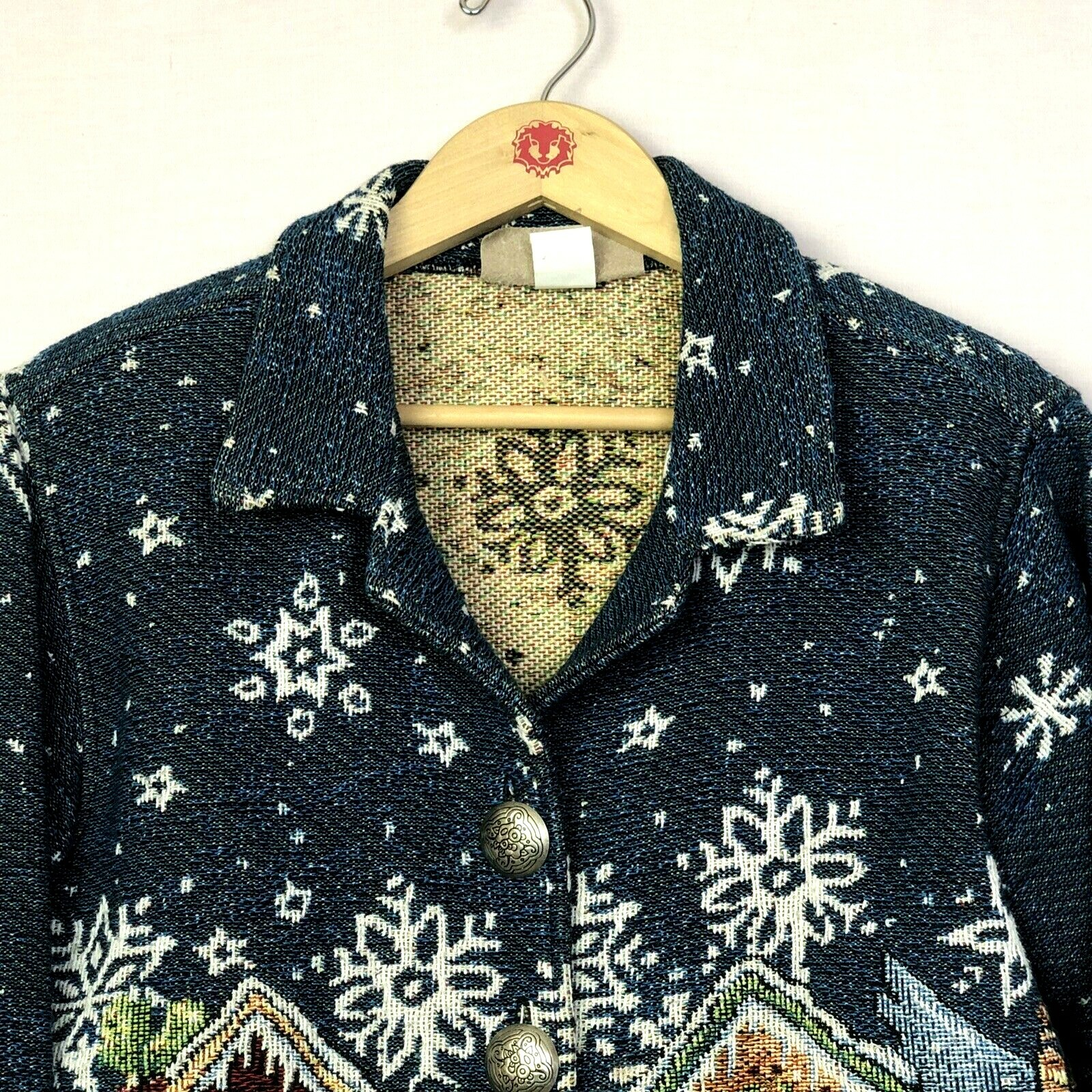 Painted Pony VTG Tapestry Jacket Mary Engelbreit Birds Womens sz S USA made