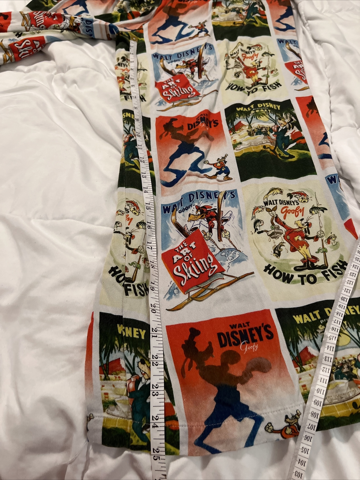 Disney Mickey Mouse CN165/72a Poster Print Casual Pants Vintage 100% Viscose