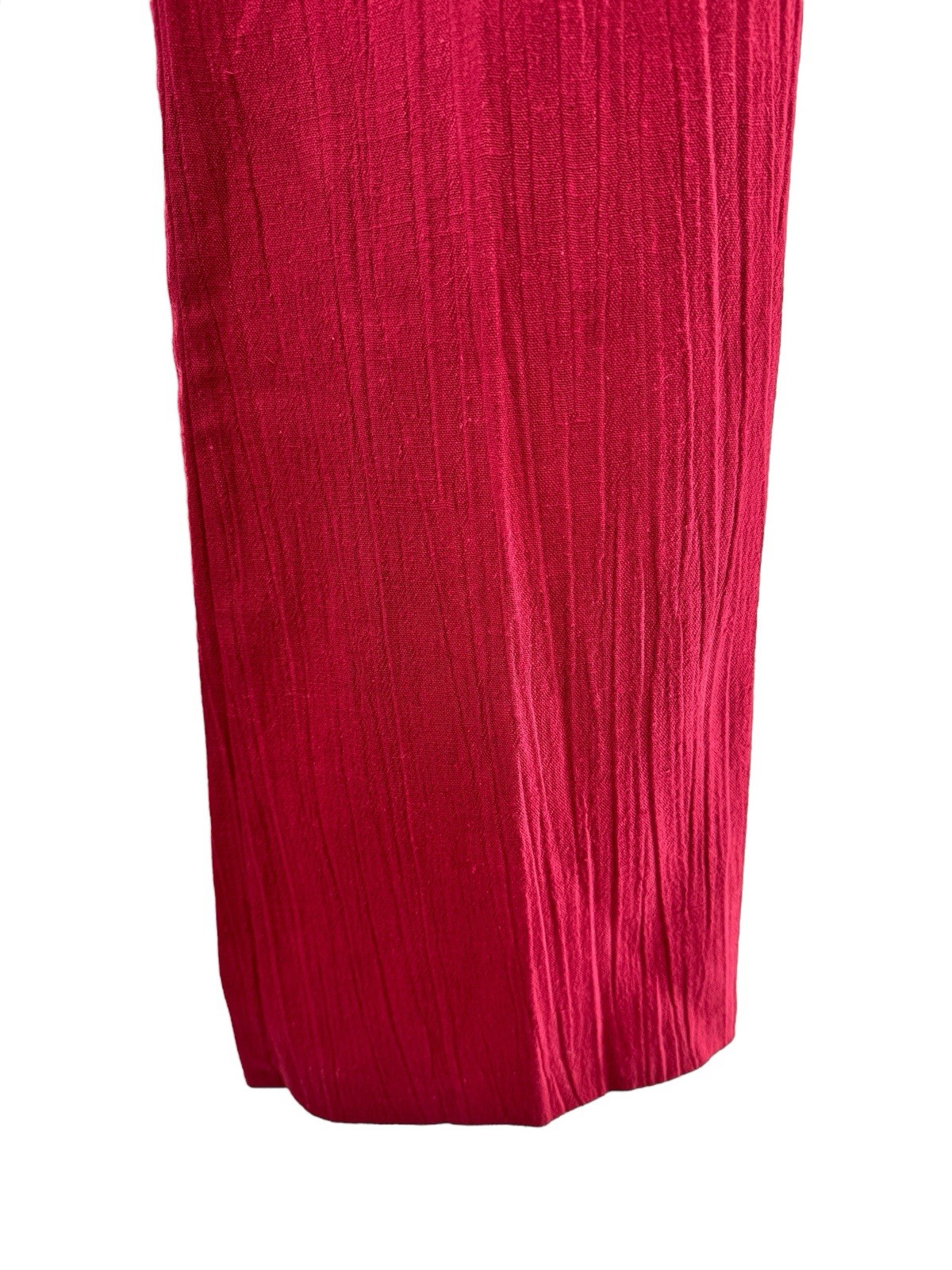 DEADSTOCK 70s Happy Legs High Rise Wide Leg Trouser Pants Rare Vintage Red NWT