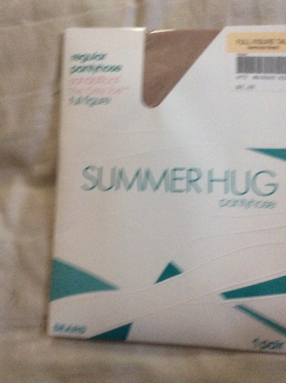Vintage Sears Bermuda Beach Full Figure Tall Summer Hug Nude Nylon pantyhose