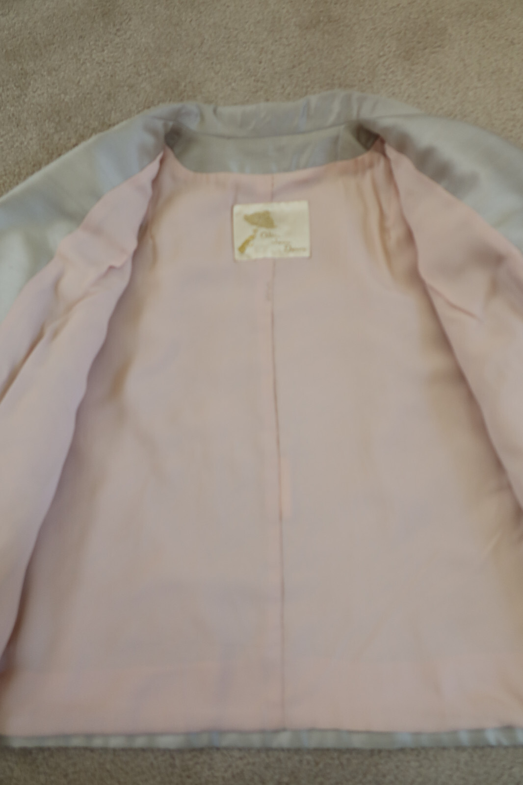 Vintage 1960s Silver Sheen Gino Rossi Cocktail Evening Jacket – Size L/XL