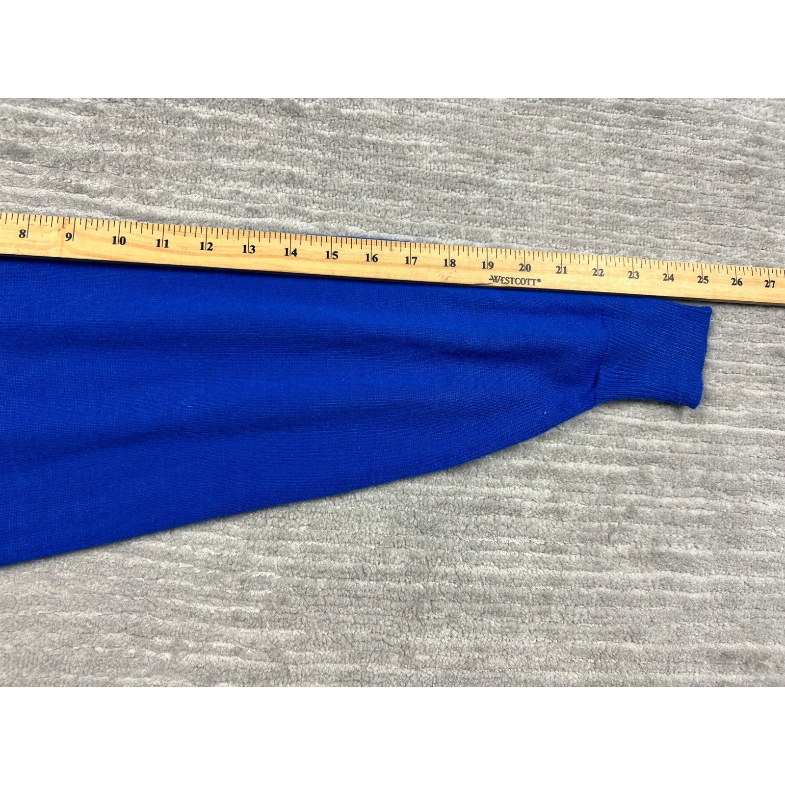 Objectives Sweater Dress Womens MP Blue Turtleneck Vintage Acrylic Contrast Trim