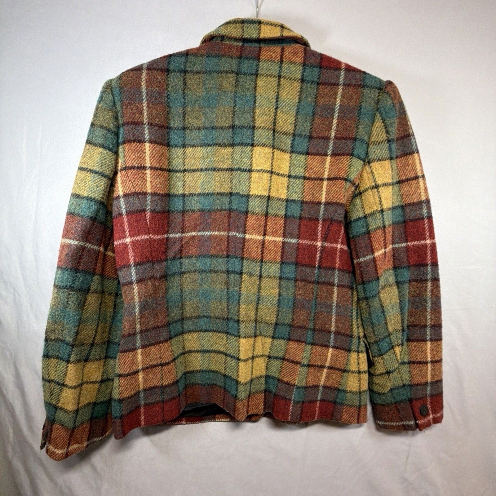 Jones New York Vintage Hampton Plaid Wool Blazer Women’s Jacket S-14 Multicolor