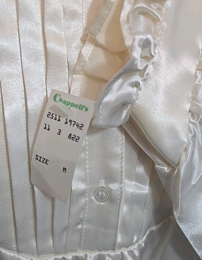 Vintage Allison Smith Satin Nightgown With Flannel Lining Womens Size 14 New…