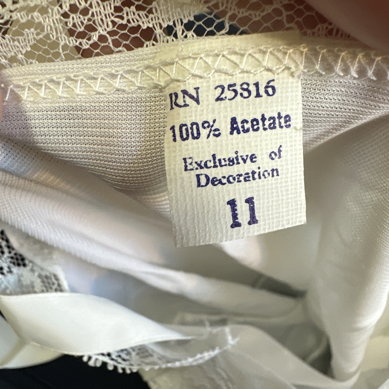 Vtg White Slip Undergarment By Fascination Lingerie Petite