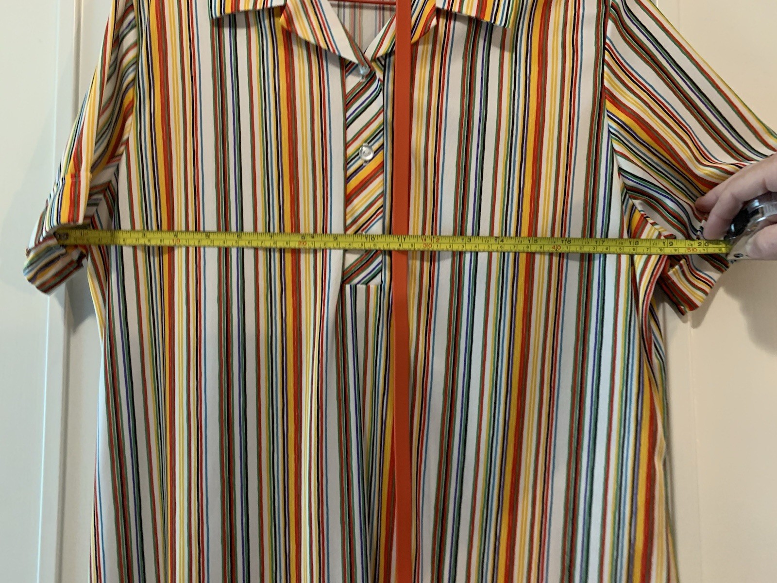 Vintage 60’s/70’s Retro/Mod Striped T-shirt Dress W/ Belt NPC Fashions Size S