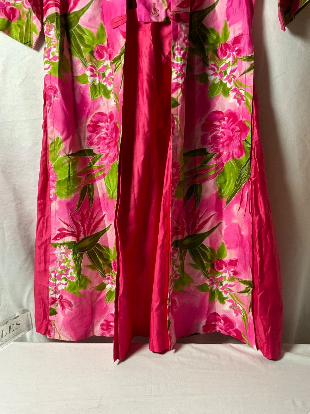 Vintage Kamehameha Hawaiian Flower Pocket Dress 1960 Mid century Made in Hawaii