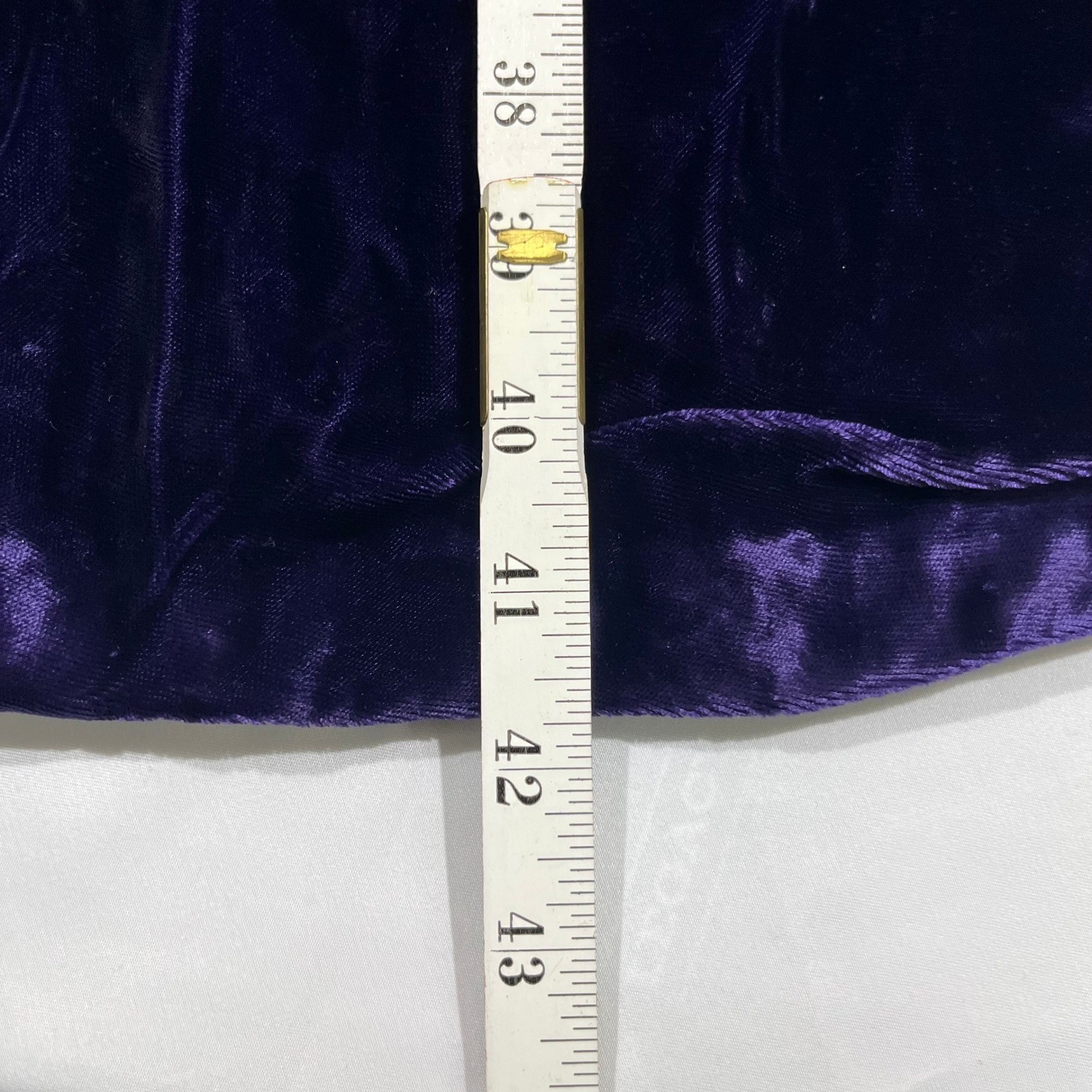 Velvet Maxi Skirt Women Size 25″ Waist Purple Vintage Long Full Goth
