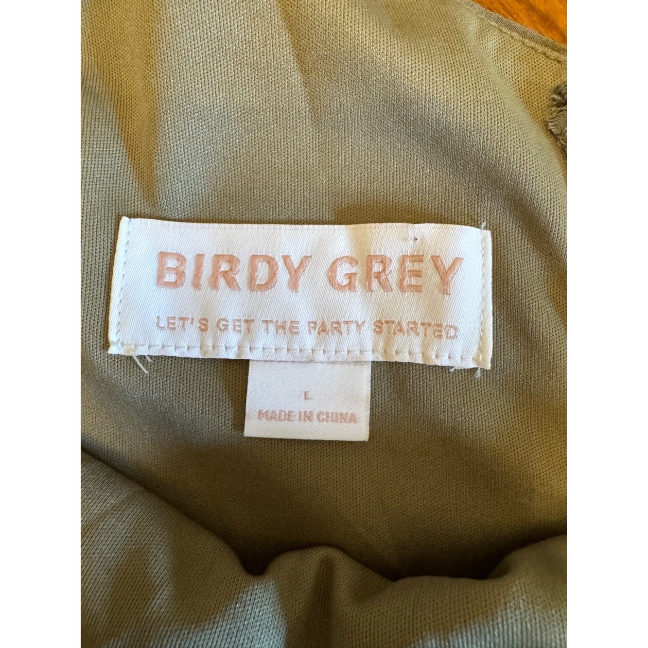 Birdy Grey Sage Convertible Bridesmaid Dress Maxi Floor Length NWT Size L