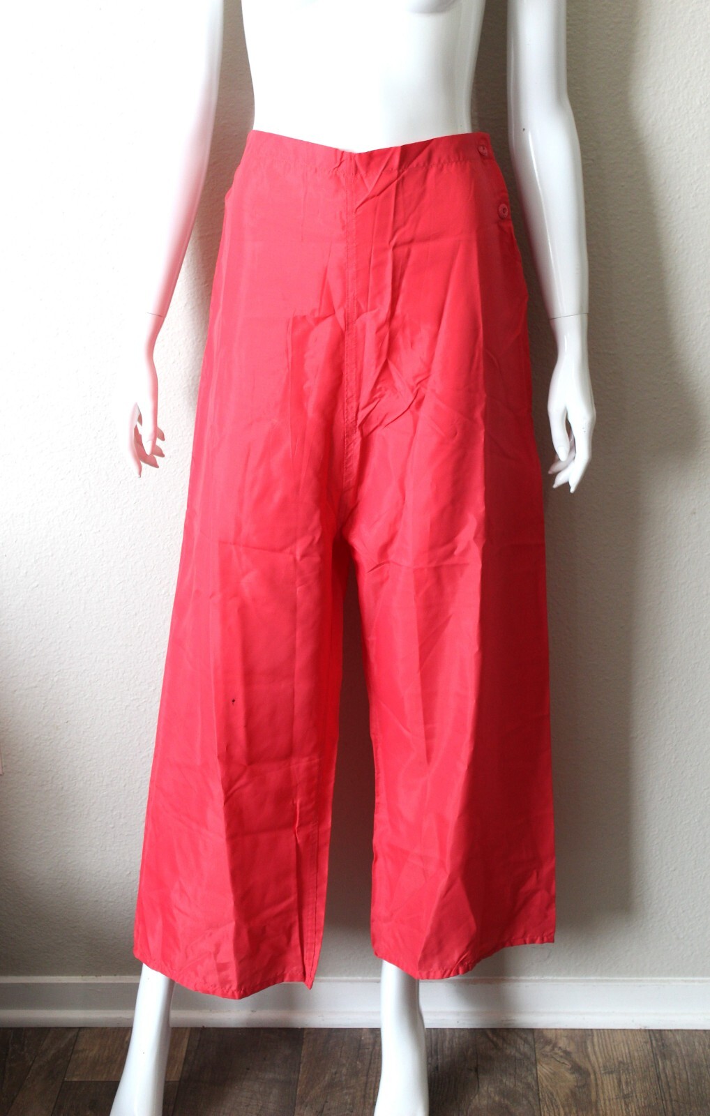 Vtg 40s PAULETTE NY NOS Pajama Set tap pants Wide Leg & top Asian Novelty Print