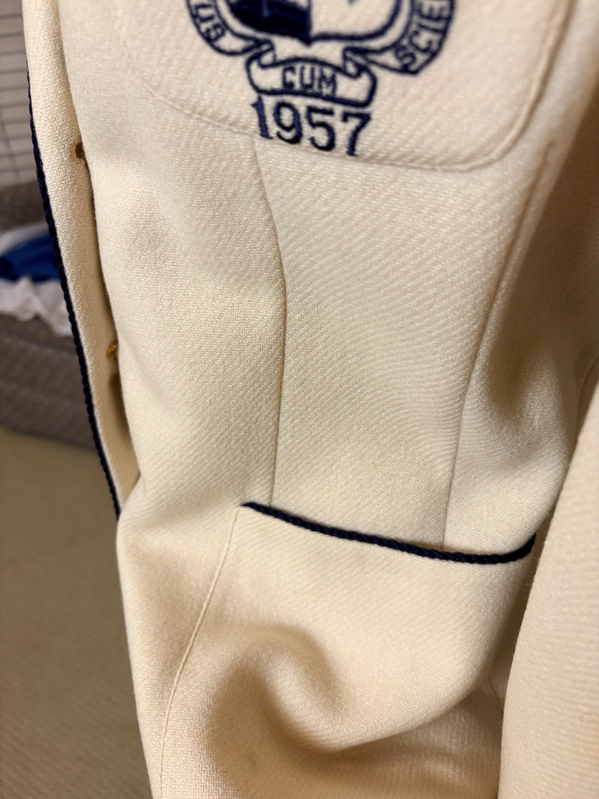 1957 Saint Mary Of The Woods Wool Jacket School Blazer Rare Vintage As Is