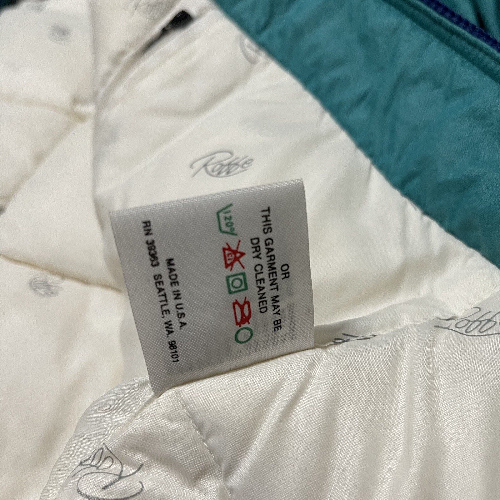Vintage Roffe Skiwear Women’s Retro Teal/Purple Ski Snowboard Jacket Size 12 USA