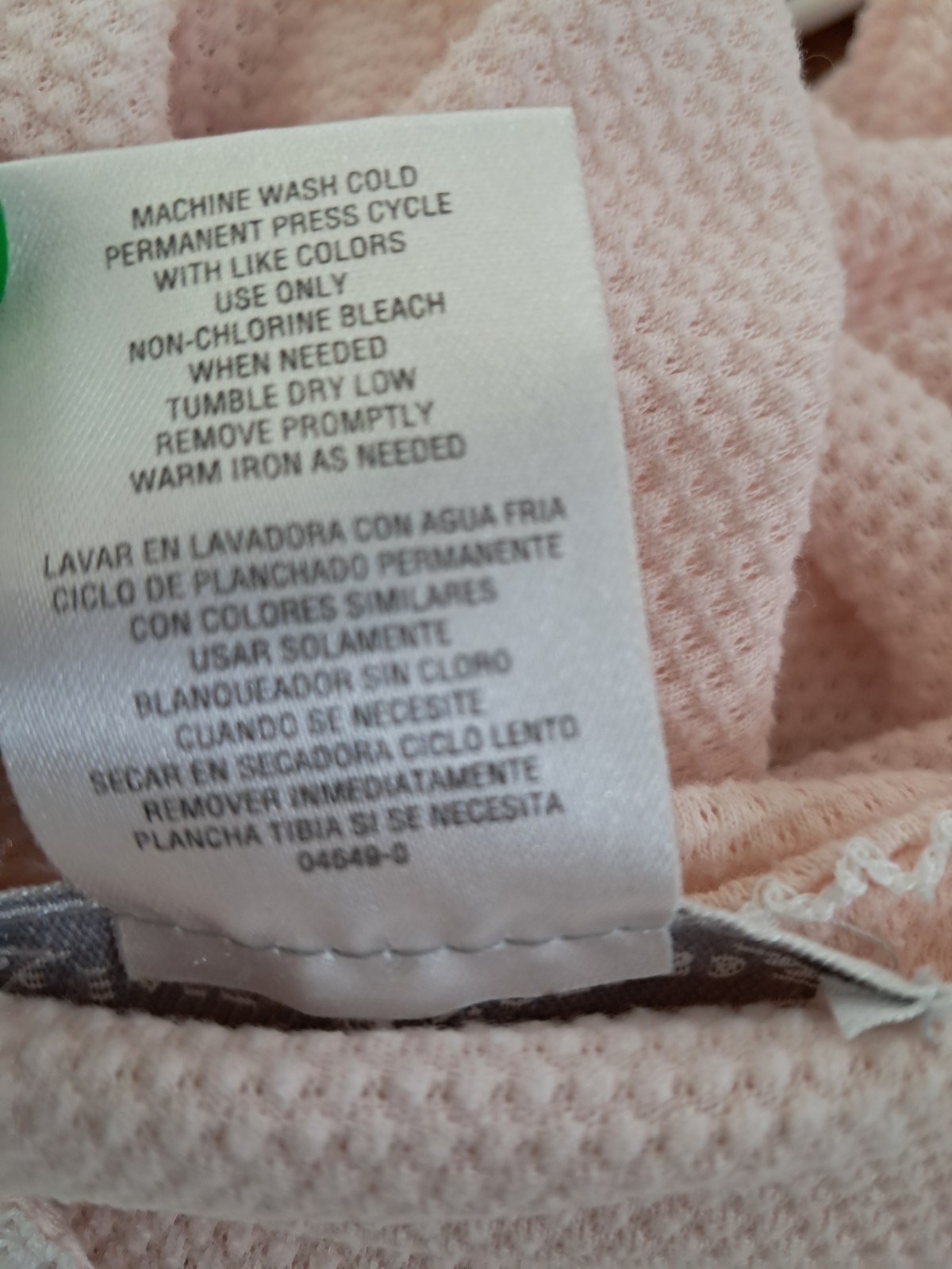 Vintage Earth Angels 1X Nightgown Pink Waffle Knit 1/2 Button Up Embroidered