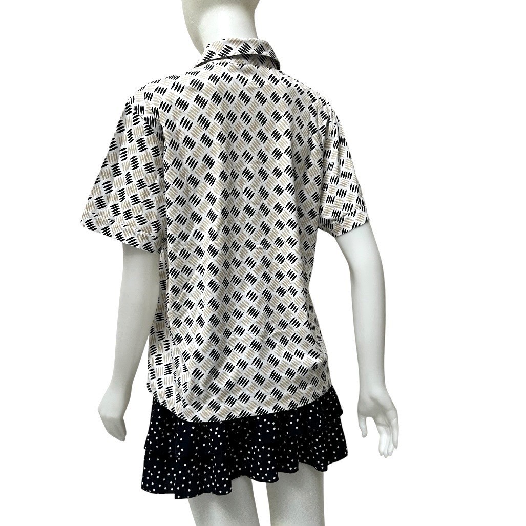 Vintage 90’s Leon Levin Polo Shirt Women Sz Large Golf Tennis Preppy Hong Kong