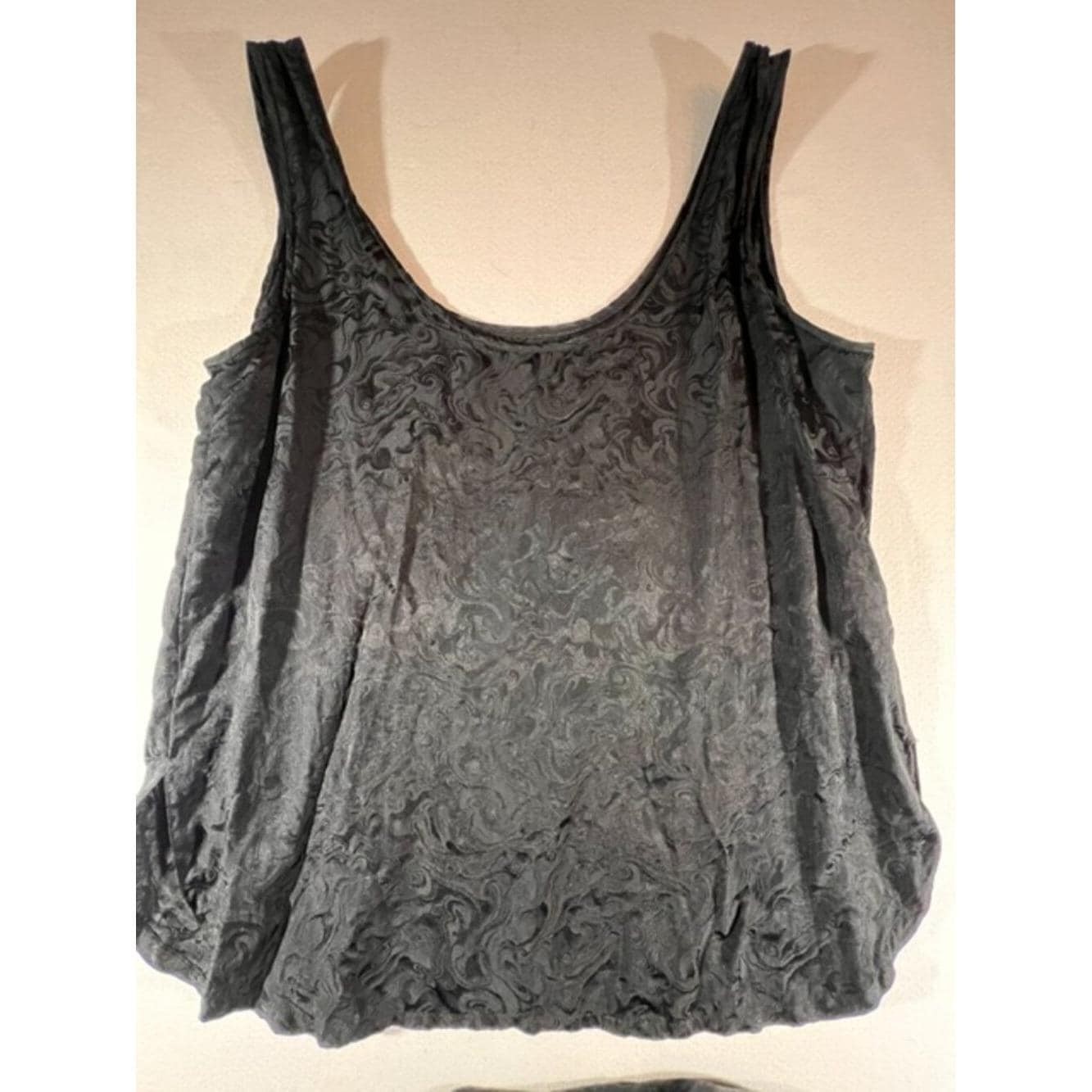 Vintage Levino Verna 3-Piece Matching Set Top,Skirt & Sash Black 100% Silk Size8
