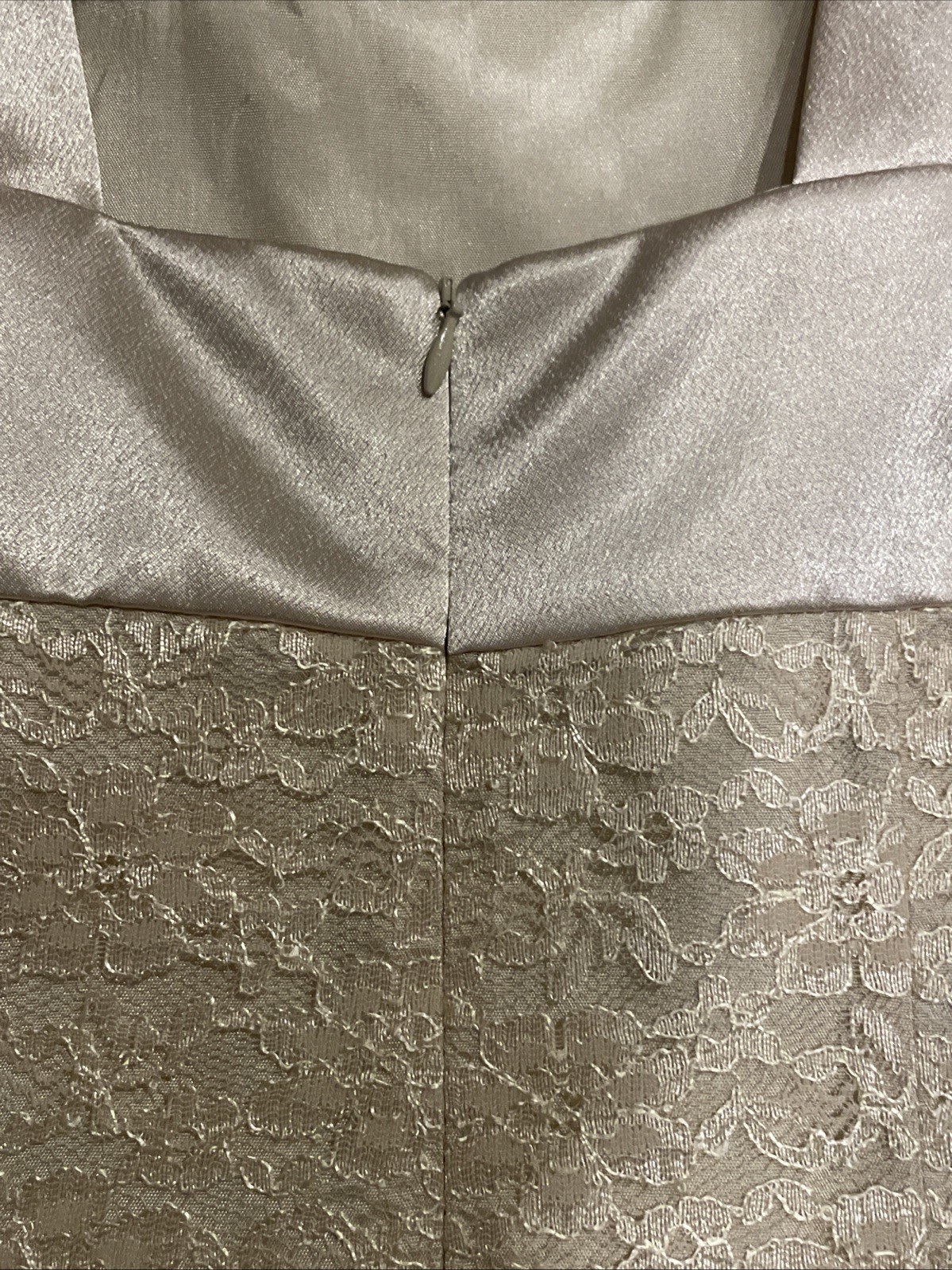 Vintage J.R. Nites Petites by Caliendo 10P Ivory Jacket Dress Lace, Satin
