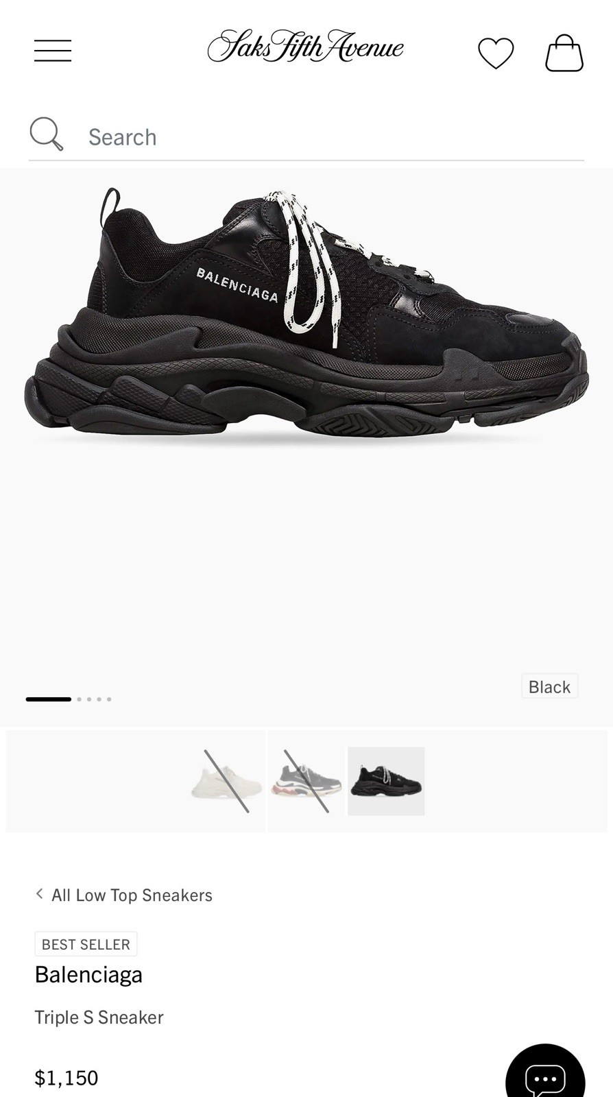 Balenciaga Triple S sneakers in size 42.
