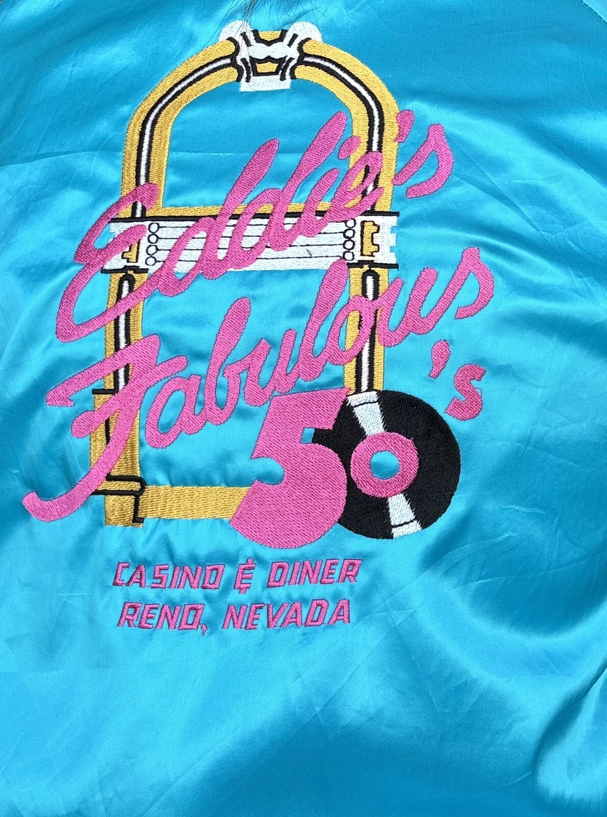 Vintage Eddie’s Fabulous 50’s Casino & Diner Jacket Sz S Reno NV Westark