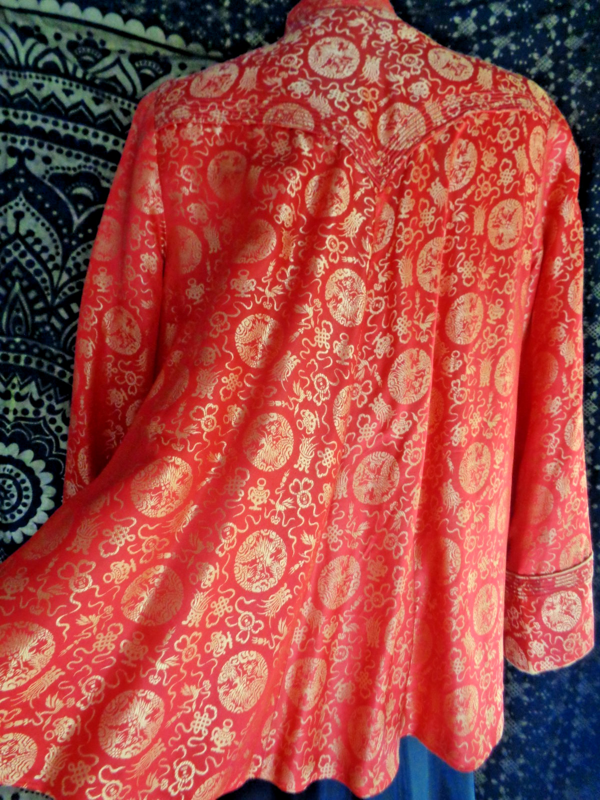 Vintage Chinese jacket swing type large red
