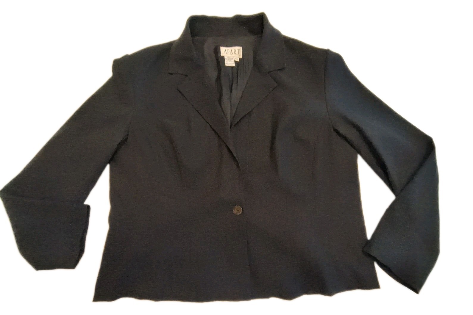 Apart Impressions Black Open 1 Button Size 16W Long Sleeve Vintage