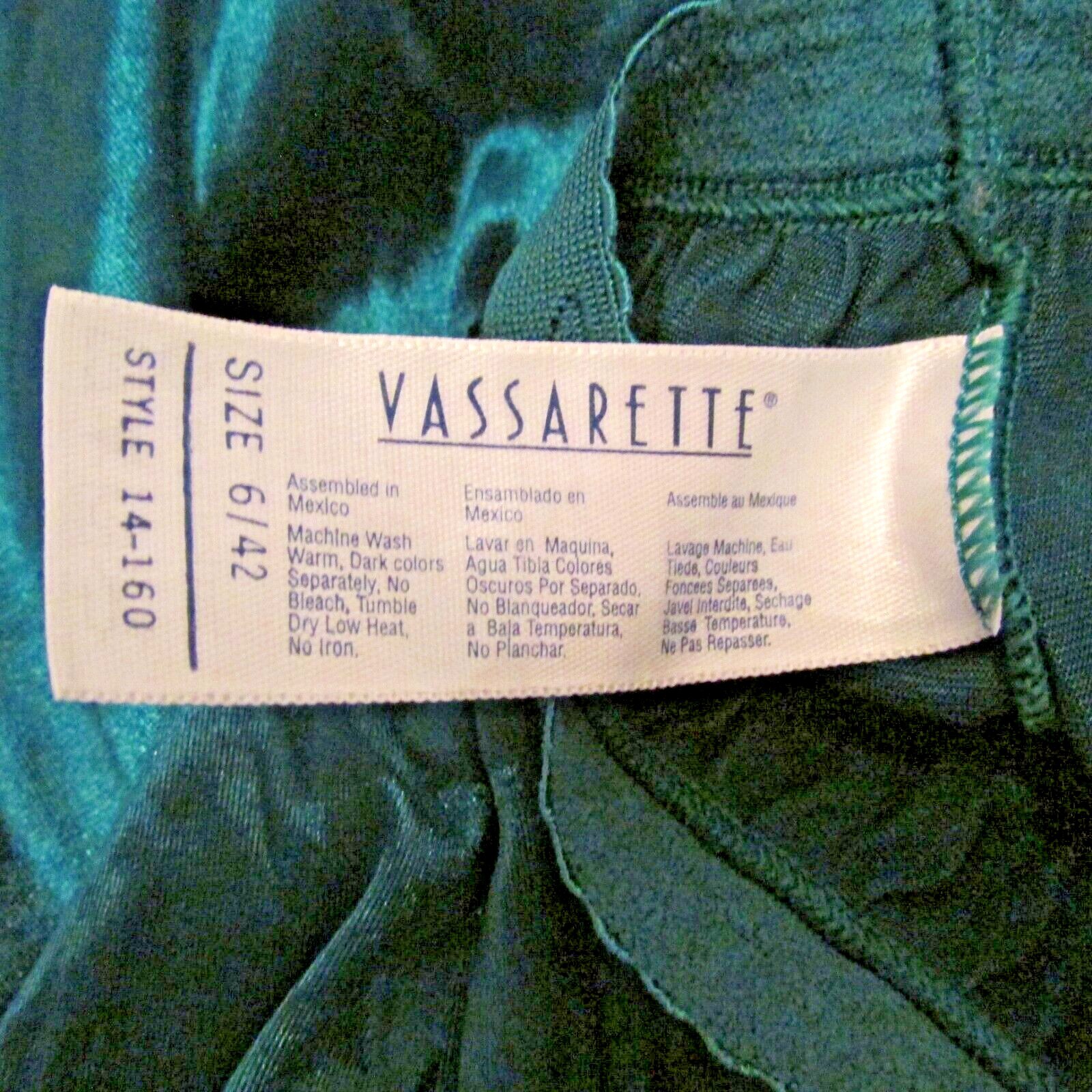 Vassarette Second Skin Satin Wide Thick Signature Waistband Hi Leg Brief Panty 6