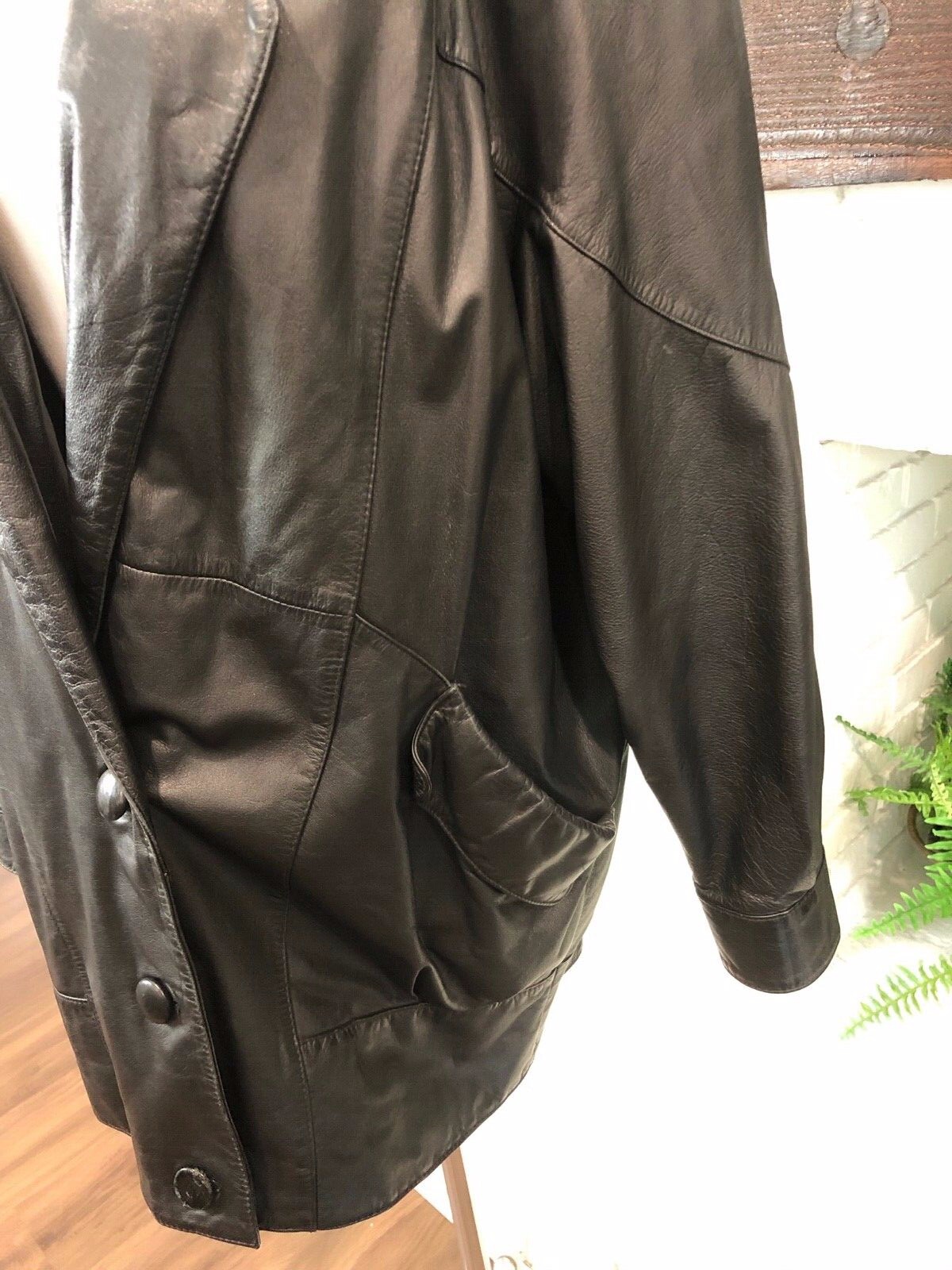 Vintage Wilson Black Leather Jacket Size M Removable Thinsulate Lining
