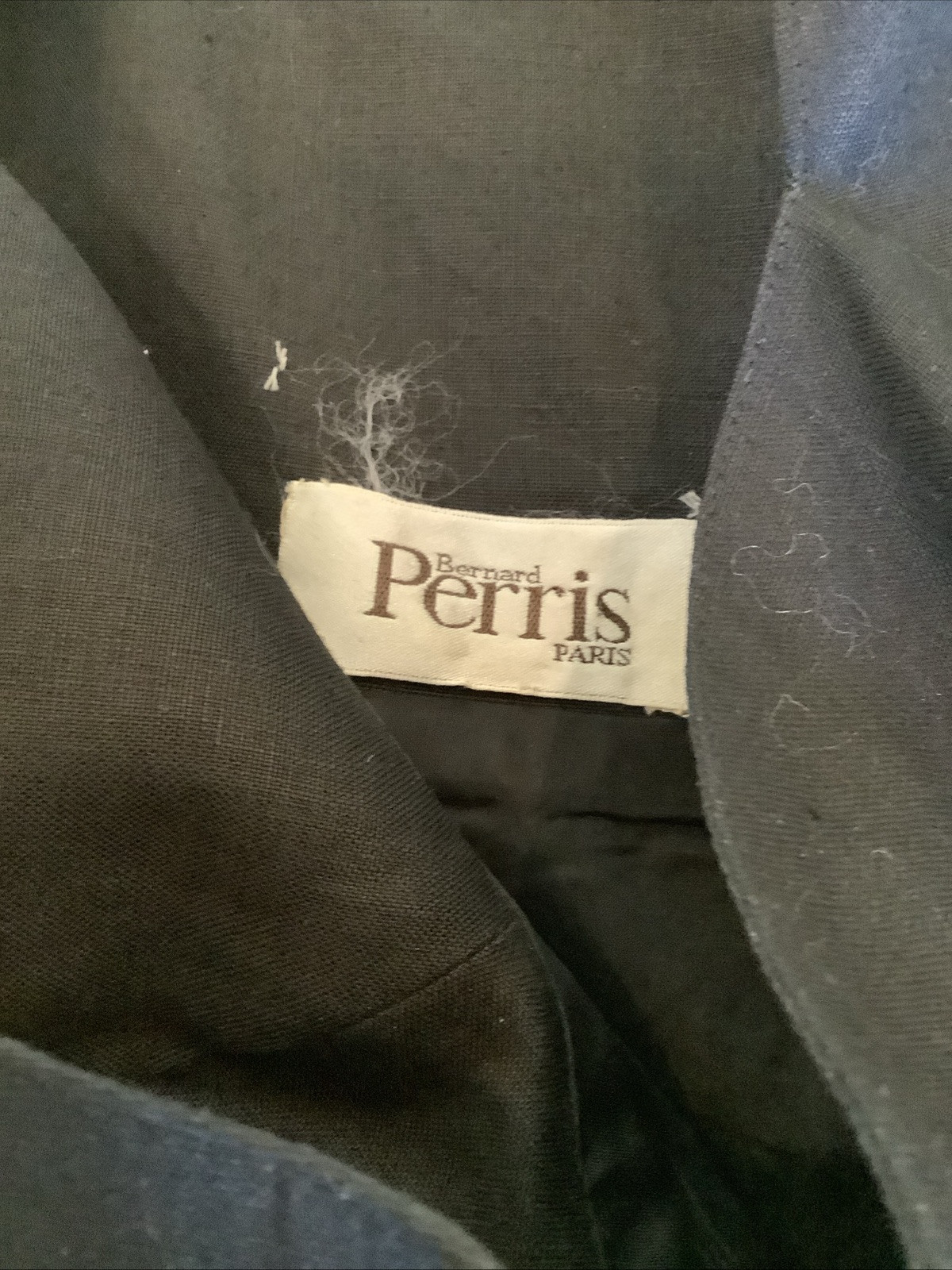 Vintage 1980 Bernard Perris Couture Paris Vest Jacket & Black Dress ASIS