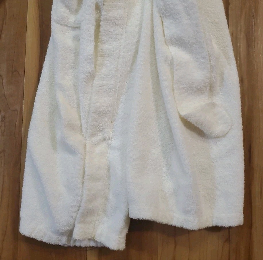 Vintage Terrycloth Bath Robe Wrap Sak by Barry White Size S/M