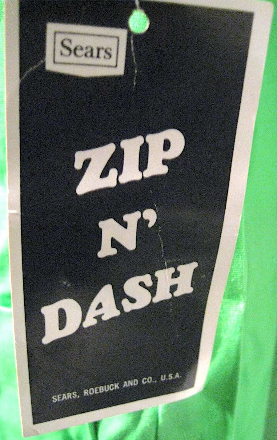 Sears Zip & Dash Culotte Romper Green – Vintage 1970s NWT Deadstock