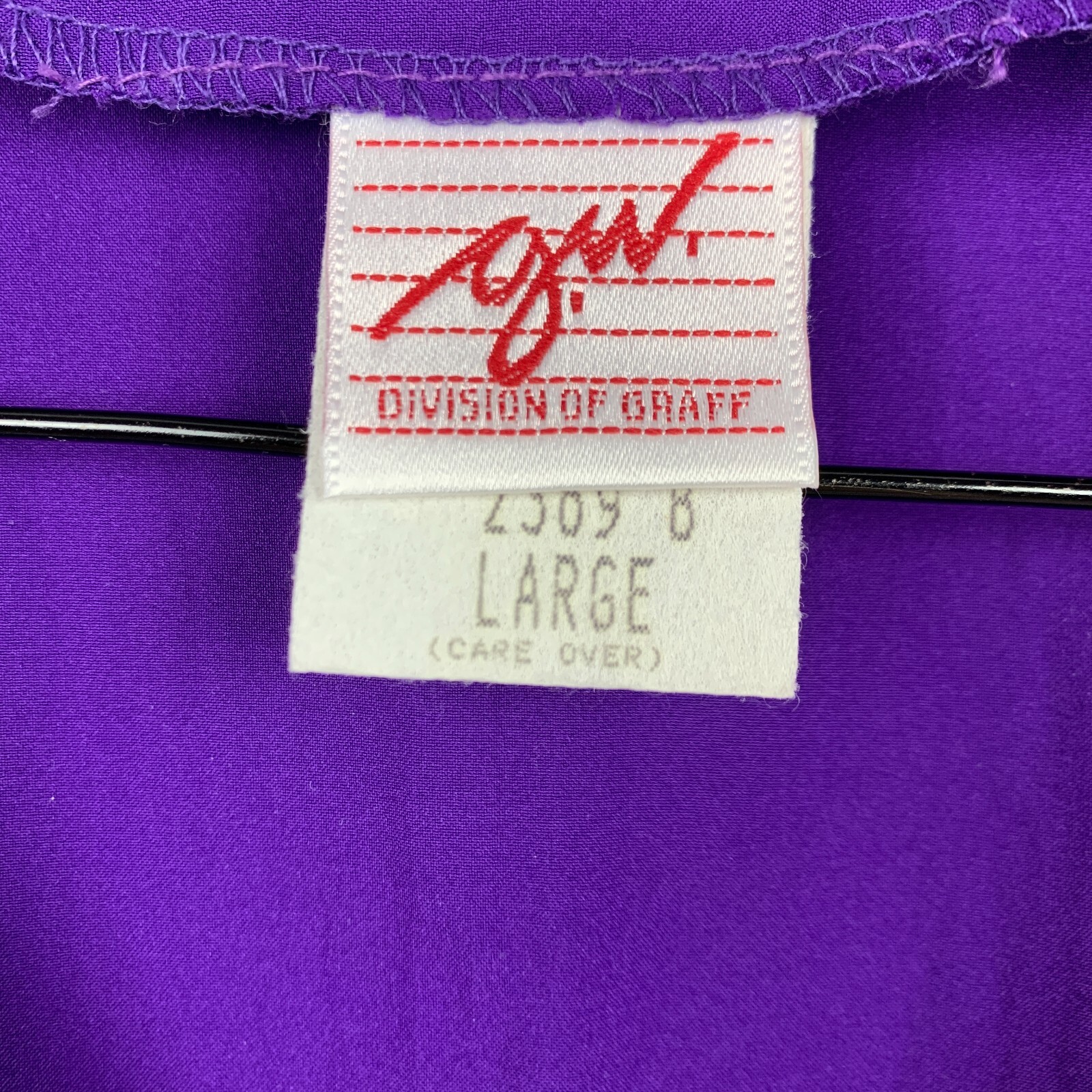 Vintage 80s GW Graff Abstract Art To Wear Funky Goldbergs Purple Shirt Lg READ