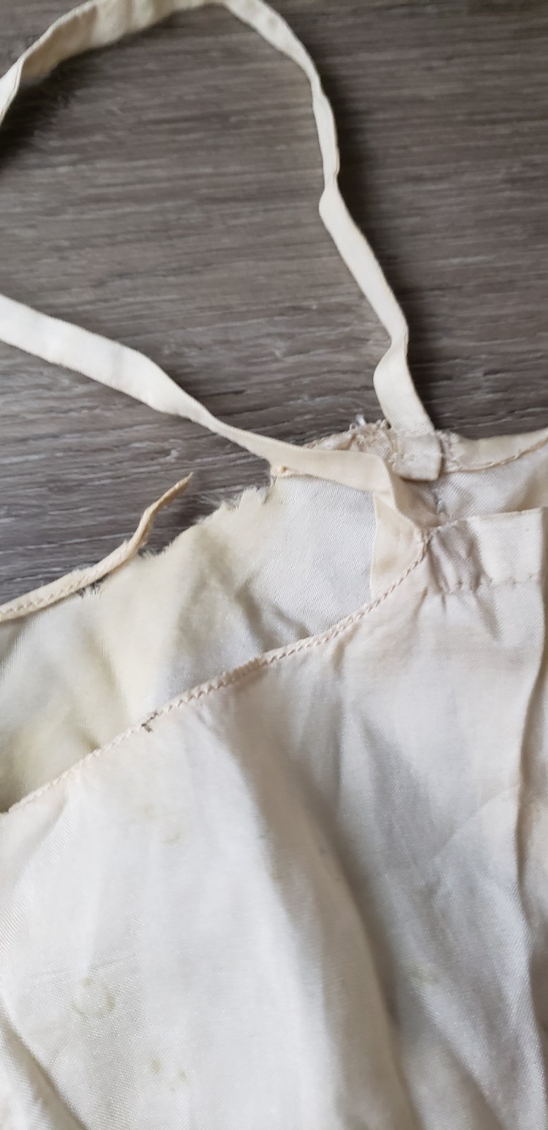 VTG 30s? Cream Camisole Top Sz XXS? Study Design Inspiration Costuming DAMAGED