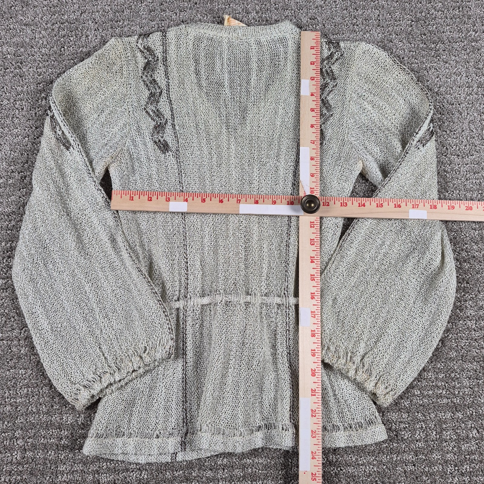 Vintage 1970s Mary Farrin Sweater (S) Lurex Metallic Knit Top Made In Malta