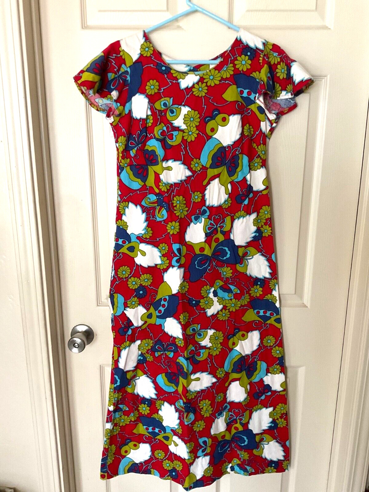 Vintage ALOHA AUTHENTIC HAWAIIAN ORIGINALS FLORAL DRESS 100% COTTON Size Small
