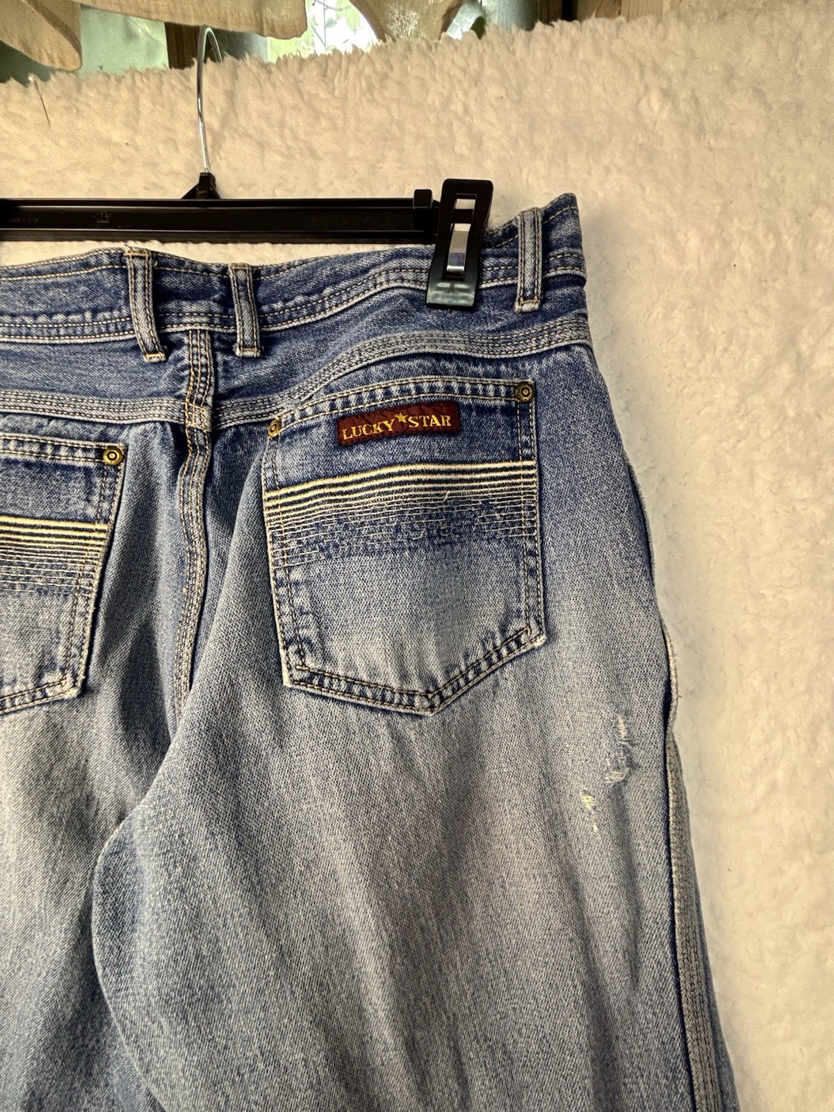 Vintage 80s/90s Lucky Star, True Taper, Patchwork Women ‘s Jeans- 30×27.
