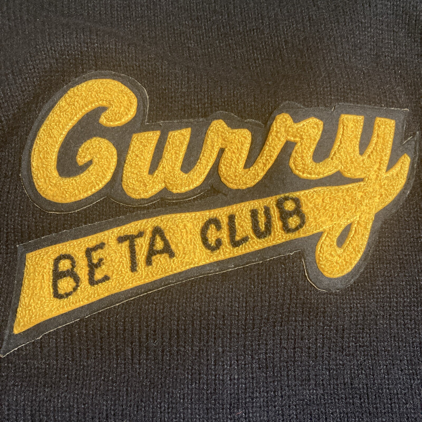 Vintage 1973 Curry High School (AL.) Beta Club Official Award Sweater